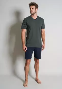 Tom Tailor Nevada Shorty Streifendesign gr&uuml;n-dunkel-ringel
