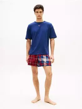 Tommy Hilfiger UM0UM03832 Kurzarm-Schlafanzug Regular Fit rot