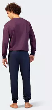 Hajo Training Suit Homewear Set Soft Sweat Sweater (12899609) weinrot