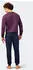 Hajo Training Suit Homewear Set Soft Sweat Sweater (12899609) weinrot