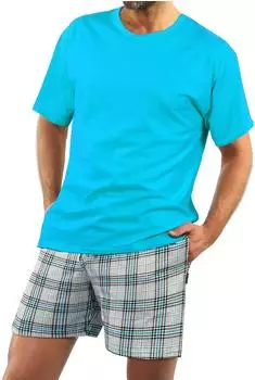 Sesto Senso Kurzarm Pyjama Set Zweiteiliges Set (2651/03) türkis