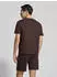 Hugo Boss Waffle T-Shirt Pyjamaoberteil (50535891) mittelbraun