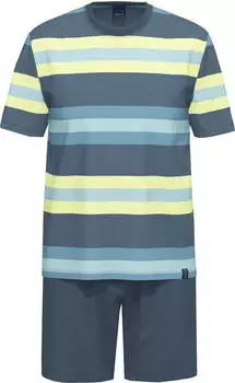 Ammann Shorty Kurzer Pyjama Set (526571) marine/tobago blue velvet/blau