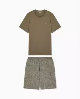 Emporio Armani T-Shirt+Shorts Pyjama Set (EM000399) turtle flower