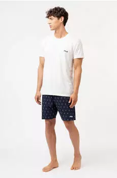 Fila Herren Jersey Pyjamas (73276451) gardenia/navy