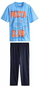 Next Fashion Herren Pyjama (H7647307) marine/azur/mandarine/rot