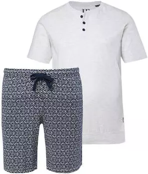 JP 1880 Pyjama T-Shirt & Shorts Belly Fit Zweiteiler (844079)