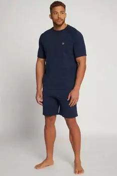 JP 1880 Pyjama T-Shirt & Shorts Belly Fit Zweiteiler (813255) mattes nachtblau