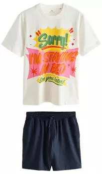 Next Fashion Herren Pyjama (H8823305) navy/gelb/grün/weiß