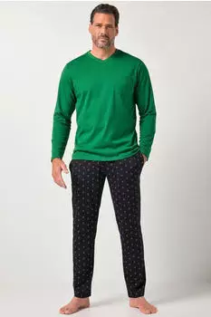 JP 1880 Schlafanzug Homewear Zweiteiler Henley (844049) grün