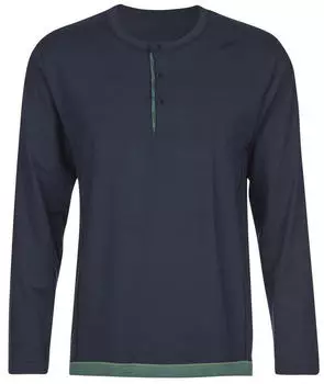 Calida Remix Basic Sleep Langarm-Shirt (15783) dark sapphire