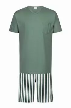 Mey Gestreifte Jazz-Hose (2240085) palm hue
