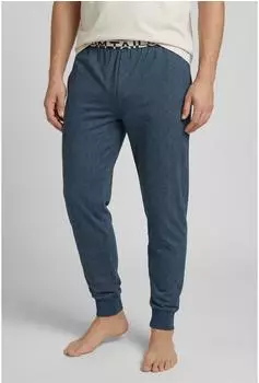 Tom Tailor Brügge Schlafhose Slim Fit blau-mittel-uni