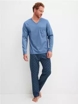 Calida Pyjama Relax Imprint (47487) coronet blue