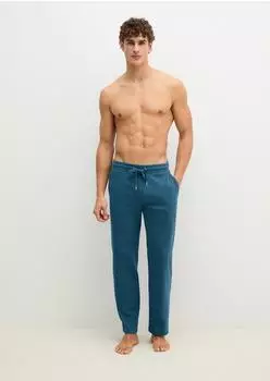 Marc O'Polo Mix N Match Interlock Loungehose mit Gummizug und Bindeband (288626) orion blue