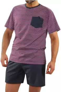 Sesto Senso Short Pyjama Short Sleeve Vintage (02 K67E) grau