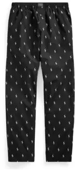 Polo Ralph Lauren Allover Pony Pyjama Lounge Pants schwarz
