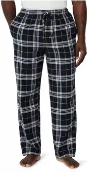 Amazon Essentials Flanell-Pyjamahose (MAE90005FL18) schwarz gelb karomuster