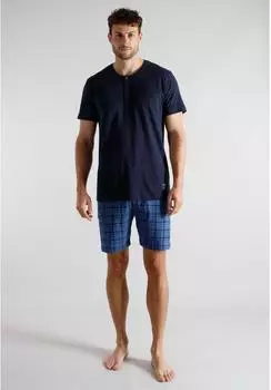 Tom Tailor Shorty Boxershorts mit Karomuster (88187304) blau