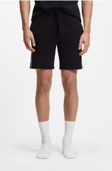 Hugo Boss Unique Stretch-cotton Pyjama Bottoms with Signature-Stripe Tape (50566956) schwarz