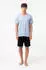 Fila Herren Jersey Schlafanzug blue storm/schwarz