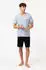 Fila Herren Jersey Schlafanzug blue storm/schwarz
