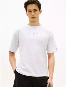 Tommy Hilfiger UM0UM03643 T-Shirt Regular Fit mit Rundhalsausschnitt navy/hellgrau/rot/weiß