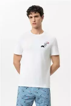 Mey Schlafshirt Serie mey × LORIOT (4067946199171) weiß