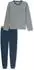 Schiesser 95/5 Nightwear Pyjama mit V-Ausschnitt (183994) deep blue