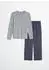 Marc O'Polo Mix & Match Cotton Pyjama Set (47119437) graublau / blau gestreift