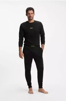 Hugo Boss XMAS LONG SET Pyjama Set Regular Fit (50571089) schwarz