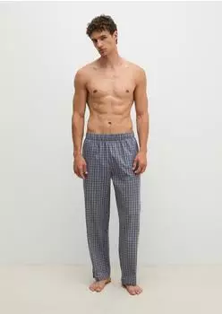 Marc O'Polo Karierte Loungehose (18587057) blaugrau kariert