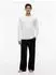 Tommy Hilfiger Longsleeve Jersey Set Solid Langer Schlafanzug (UM0UM03698) weiß/schwarz