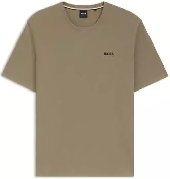 Hugo Boss Waffle T-Shirt Pyjama Oberteil (50535891) open brown 245