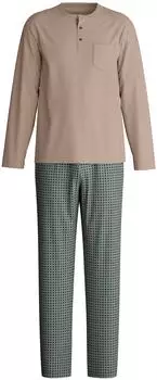 Calida Relax Choice Pyjama mit Brusttasche (47481-912-S) warm sands