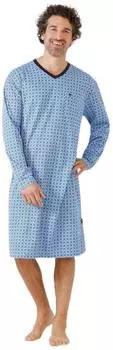 Hajo Klima Komfort® The Original Nachthemd Single Jersey (53850-604-50) bleu