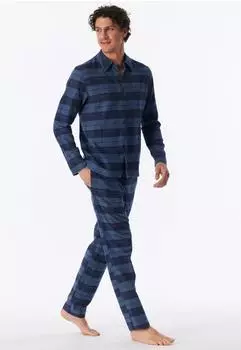Schiesser Selected Premium Pyjama (183846) faded denim