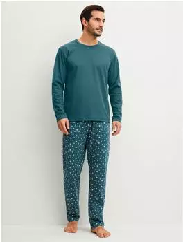 Calida Relax Streamline Pyjama (46382-520-M) dark petrol