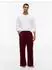 Tommy Hilfiger LS Jersey Logo PJ Set Print Pyjama (UM0UM04001) weiß/deep rouge flag aop