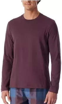Schiesser Shirt langarm kakaobraun - Mix+Relax (183534-325)