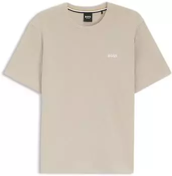 Hugo Boss Pyjama-Top aus Waffelstrick - Style Waffle T-Shirt 50535891 Hellbeige