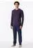 Schiesser Schlafanzug lang aubergine gemustert - Casual Essentials (180249-511)