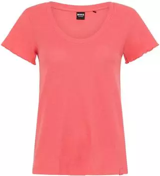 Hugo Boss Cosy Waffle T-Shirt Pyjama Oberteil (X23SX) dark orange 801