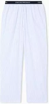 Emporio Armani Yarn Dyed Woven Pants Pyjama Bottom (EM001410) blau