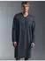 Trigema Pyjama Nachthemd mit Entenmuster (25018541) navy