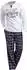H.I.S Jeans Herren Jeans weiß/marine/kariert