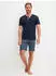 Calida Relax Shorty / Kurz Pyjama (41967) saphir blau