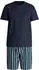 Calida Relax Shorty / Kurz Pyjama (41967) saphir blau