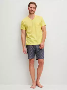 Calida Relax Shorty / Kurz-Pyjama (47187) goldfinch