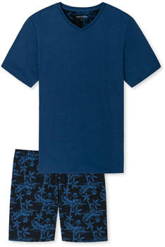 Schiesser Fine Interlock Schlafanzug (176690) dunkelblau